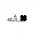 Срібні Пусети Van Cleef з Оніксом Срібні Пусети Van Cleef з Оніксом