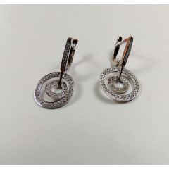 Сережки с фианитами Chanel Сережки с фианитами Chanel