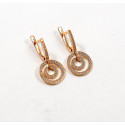 Сережки с фианитами Chanel