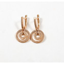 Сережки с фианитами Chanel