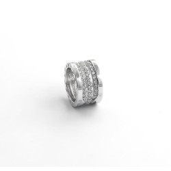 Кольцо широкое с камнями Bvlgari