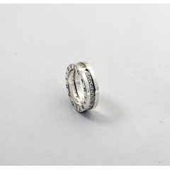 Кільце Bvlgari вузьке з фіанітами 