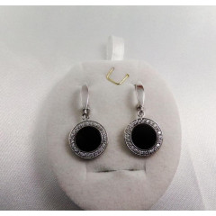 Сережки з оніксами Сережки з оніксами