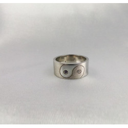 Обручальное кольцо инь  янь