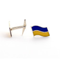 Запонки прапор України з емаллю Запонки прапор України з емаллю