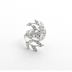 Серебряное Кольцо лепестки