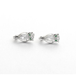 Серебряные Серьги совы