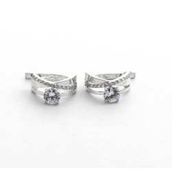 Серебряные Сережки двойные