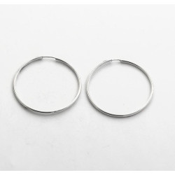 Серьги конго из серебра