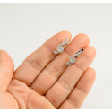 Сережки скрипковий ключ