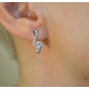 Сережки скрипковий ключ