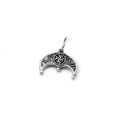 Кулон Лунниця з Оберегом Одолень Трава, Квітка папороті