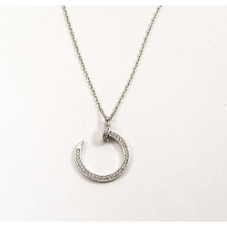 Серебряное колье Гвоздь Cartier