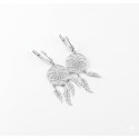 Серьги оберег ловец снов из серебра Серьги оберег ловец снов из серебра