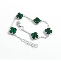 Браслет Van Cleef з малахітом із срібла
