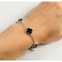 Браслет Van Cleef з оніксом із срібла