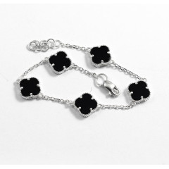 Браслет Van Cleef з оніксом із срібла