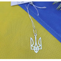Серебряный Кулон тризуб Украины классический Серебряный Кулон тризуб Украины классический
