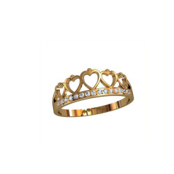 Серебряное кольцо в виде короны
