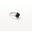 Срібна Каблучка Van Cleef з оніксом Срібна Каблучка Van Cleef з оніксом