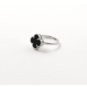 Срібна Каблучка Van Cleef з оніксом Срібна Каблучка Van Cleef з оніксом