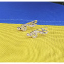 Сережки скрипковий ключ