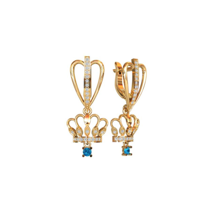 Сережки корона Сережки корона