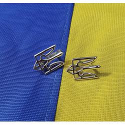 Серьги с гербом Украины