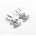 Серебряные серьги Chanel
