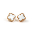Золоті сережки Van Cleef з перламутром Золоті сережки Van Cleef з перламутром