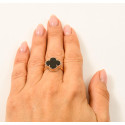 Золота каблучка Van Cleef з оніксом Золота каблучка Van Cleef з оніксом