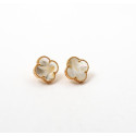 Золоті сережки Van Cleef з перламутром Золоті сережки Van Cleef з перламутром