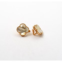 Золоті сережки Van Cleef з перламутром Золоті сережки Van Cleef з перламутром