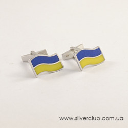 Запонки флаг Украины