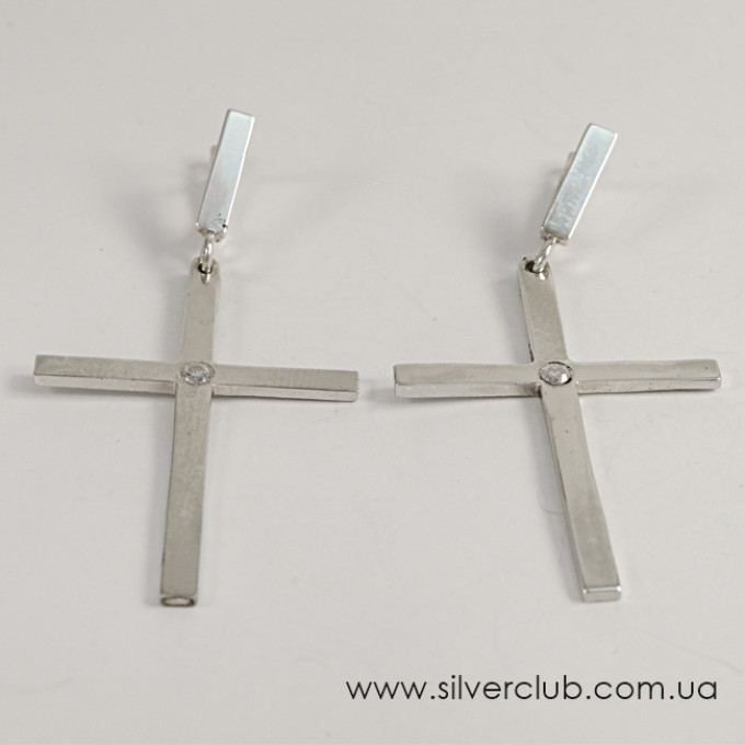 Сережки хрести Сережки хрести