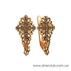 Сережки хрестики