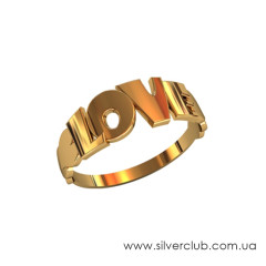 Кільце з написом love Кільце з написом love