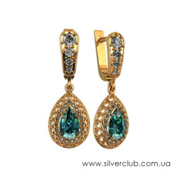 Ажурные серьги из серебра Ажурные серьги из серебра
