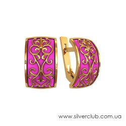 Сережки женские серебряные  