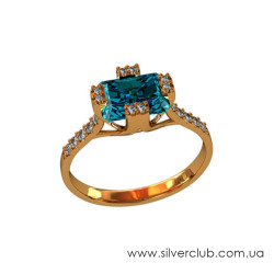 Серебряное кольцо для помолвки
