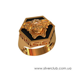 Золотое кольцо versace  