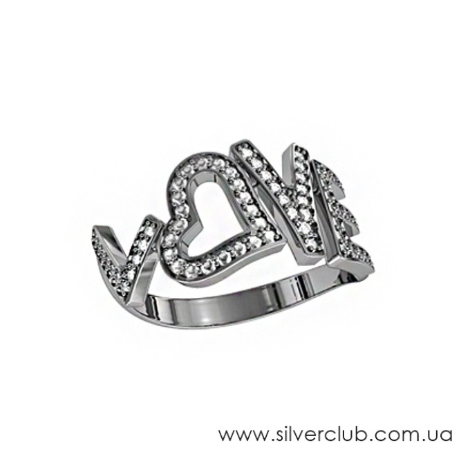 Срібна каблучка Love Срібна каблучка Love